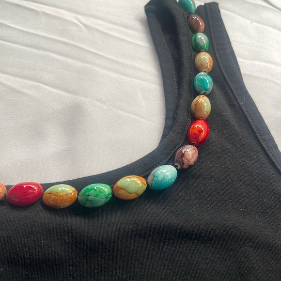 NWOT: Maldonado Beaded Top 100% cotton - Picture 5 of 7